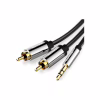 Кабель мультимедійний 3.5mm M to 2xRCA M 1.0m black Vention (BCFBF) - Image 2