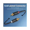 Кабель мультимедийный 2xRCA M to 2xRCA M 1.5m black Vention (BCMBG) - Image 9