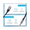 Кабель мультимедійний Micro 5P M to 3.5mm M 1.0m (4pin) black Vention (BDGBF) - Image 3