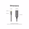 Кабель мультимедийный USB-C to DisplayPort M 0.25m 8K black Vention (CRGBC) - Image 6