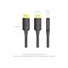 Кабель мультимедійний DisplayPort M to DisplayPort M 1.0m 4K60Hz black Vention (HAKBF) - Image 8