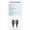 Кабель мультимедійний DisplayPort M to DisplayPort M 1.5m 8K60Hz black Vention (HCCBG) - Image 9