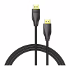 Кабель мультимедийный DisplayPort M to DisplayPort M 2.0m 8K60Hz black Vention (HCCBH) - Image 2