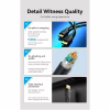 Кабель мультимедийный DisplayPort M to DisplayPort M 1.5m V1.4 8K black Vention (HCDBG) - Image 3