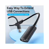 Дата кабель USB 2.0 AM/AF 25.0m Active black Vention (CBKBS) - Image 2