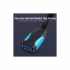 Дата кабель USB 3.0 AM/AF 2.0m flat black Vention (VAS-A13-B200) - Image 3