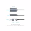 Переходник USB-C + USB A to RJ45 Ethernet 1000Mbps 0.15m aluminum gray Vention (CFQHB) - Image 2