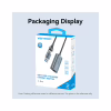 Переходник USB-C + USB A to RJ45 Ethernet 1000Mbps 0.15m aluminum gray Vention (CFQHB) - Image 3