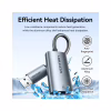 Перехідник USB-C + USB A to RJ45 Ethernet 1000Mbps 0.15m aluminum gray Vention (CFQHB) - Image 6