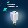 Зарядное устройство Canyon CU45AC GaN 45W 1xPD 1xQC EU White (CNS-CUW45AC) - Image 7