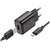 Зарядное устройство HOCO C134A Solid USB + cable USB to Micro 5P Black (6942007621335) - Image 3