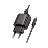 Зарядное устройство HOCO C140A Smart USB QC3.0 + cable USB to USB-C Black (6942007627825) - Image 4
