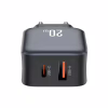 Зарядное устройство XO L154 USB-C PD20W + USB-A QC3.0 Black (L154.black) - Image 2