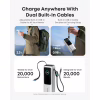 Батарея универсальная Anker 25000mAh, 165W, PD/3/0, QC/3/0, Built-In Double USB-C Cables, silver (A1695H41) - Image 5