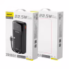Батарея універсальна Dudao K15Pro 20000mAh PD/22.5W, QC, with built-in cables, Black (6977196682430) - Image 3