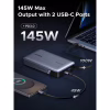 Батарея универсальная Ugreen 20000mAh 145W with Built-in Cable (PB551 55992B) - Image 4
