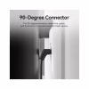 Патч-корд 1.5м, UTP cat 6a RJ-45 90° corner black Vention (IBOBG) - Image 3