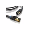 Патч-корд 0.5м, S/FTP cat 8 RJ-45 black Vention (IKABD) - Image 2
