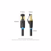 Патч-корд 15м, S/FTP cat 8 RJ-45 black Vention (IKABN) - Image 12
