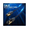 Патч-корд 5м, S/FTP cat 8 RJ-45 COPPER black Vention (IKGBJ) - Image 2