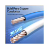 Патч-корд 5м, S/FTP cat 8 RJ-45 COPPER black Vention (IKGBJ) - Image 4
