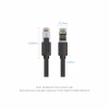 Патч-корд 0.5м, S/FTP cat 8 RJ-45 black Vention (IKKBD) - Image 11