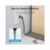 Патч-корд 1м STP cat 8 RJ-45 90° corner black Vention (IKLBF) - Image 4