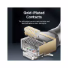 Патч-корд 1м STP cat 8 RJ-45 90° corner black Vention (IKLBF) - Image 7