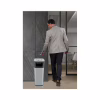 Контейнер для мусора JAH квадратный с пепельницей Серебряный металлик 25 л (6331) - Image 4