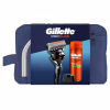 Набор косметики Gillette Бритва ProGlide с 1 сменным лезвием + Гель для бритья Fusion5 200 мл + Подставка + Косметичка (8700216534420) - Image 2