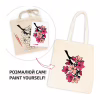 Набор для творчества Rosa Talent екосумка-розмальовка, Flowers, 38х42 см (4823098544623) - Image 3