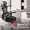 Офісне крісло Sihoo Крісло офісне з підставкою для ніг Sihoo DORO C300 Pro Mesh Black with (DORO-C300-PRO-M101-JT) - Image 6