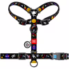 Шлея для собак WAUDOG Nylon з QR паспортом анатомічна H-подібна "NASA" M (5542) - Image 2