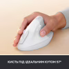 Мишка Logitech Lift Vertical Ergonomic Wireless/Bluetooth for Business Off-white (910-006496) - Image 4