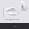 Мышка Logitech Lift Vertical Ergonomic Wireless/Bluetooth for Business Off-white (910-006496) - Image 9