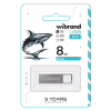 USB флеш накопитель Wibrand 8GB Shark Silver USB 2.0 (WI2.0/SH8U4S) - Image 2