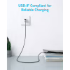 Дата кабель USB 2.0 AM to USB-C 1.8m nylon 322 black Anker (A81H6G11) - Image 4