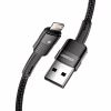 Дата кабель USB 2.0 AM to Lightning 2.0m 2.4A black Essager (EXCL-XCA01) - Image 2