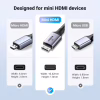 Кабель мультимедийный HDMI M to HDMI mini M 2.0m 8K HD163 black Ugreen (15515) - Image 6