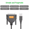 Кабель для принтера USB 2.0 to DB25 2.0m US167 black Ugreen (20224) - Image 5