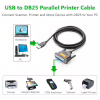 Кабель для принтера USB 2.0 to DB25 2.0m US167 black Ugreen (20224) - Image 7