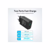 Зарядний пристрій Vention 2xUSB 38W (USB-C+USB-A) PD+QC3.0 black (FBIB0-EU) - Image 3