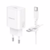 Зарядное устройство BOROFONE BN26 Fuente USB-C PD20W + cable USB-C to USB-C White (6941991120251) - Image 4