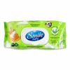 Детские влажные салфетки Smile baby з алоє, з клапаном, 84 шт (4823071646863) - Image 2