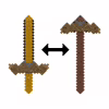 Іграшкова зброя Minecraft Меч-трансформер 2 в 1 (JKC15) - Image 2