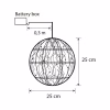 Украшение декоративное Luca Lighting Шар Серебряный D25 см 30 led (8718861660951) - Image 2