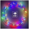 Гірлянда ColorWay Роса LED 100 10 м 8 функцій різнокольорова USB (CW-G-100L10NUMC) - Image 2
