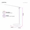 Настольная лампа ColorWay 4W со встроенным аккумулятором 1800 mAh USB in/out 5V*1A, white (CW-DL02B-W) - Image 7