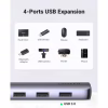 Концентратор Ugreen USB-C to 4xUSB 3.0 + HDMI CM417 gray (20197) - Image 4