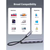 Концентратор Ugreen USB-C to 4xUSB 3.0 + HDMI CM417 gray (20197) - Image 7